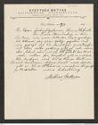Nachlass Franz Steindachner, Brief von Mathias Stettner an Franz Steindachner (09.10.1901), Inv.Nr. 514.01, Seite 1
